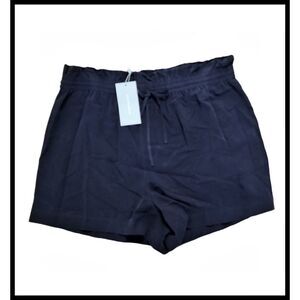 NWT Antonio Melani Delilah Washable Silk Shorts Pull On Abyss Blue 16 NEW